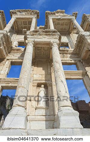 Ruins Library of Celsus, Ephesus, Turkey, Asia View Large Photo Image Stock Image - Ruins Library of Celsus, Ephesus, Turkey, Asia. Fotosearch