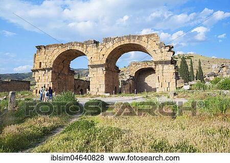 Ruins of basilica, Hierapolis, Pamukkale, Denizli, Anatolia, Turkey, Asia View Large Photo Image Stock Photo - Ruins of basilica, Hierapolis, Pamukkale, Denizli, Anatolia, Turkey, Asia. Fotosearch