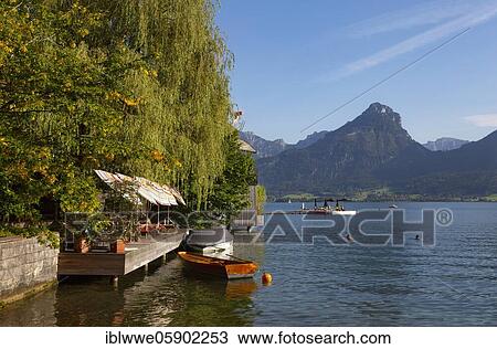 Stock Image - Sankt Wolfgang am Wolfgangsee, Salzkammergut, Upper Austria, Austria, Europe. Fotosearch