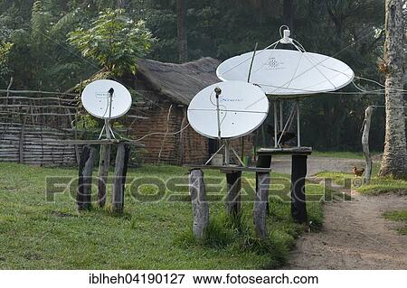 Satellite dishes, Matamba-Solo, Bandundu Province, Congo-Brazzaville, Africa View Large Photo Image Stock Photo - Satellite dishes, Matamba-Solo, Bandundu Province, Congo-Brazzaville, Africa. Fotosearch