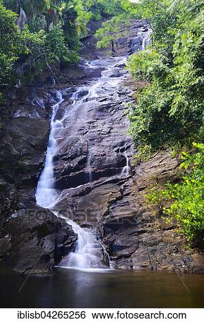 Sauzier waterfall in Port Glaud, Mahe Island, Seychelles, Africa View Large Photo Image Stock Photograph - Sauzier waterfall in Port Glaud, Mahe Island, Seychelles, Africa. Fotosearch