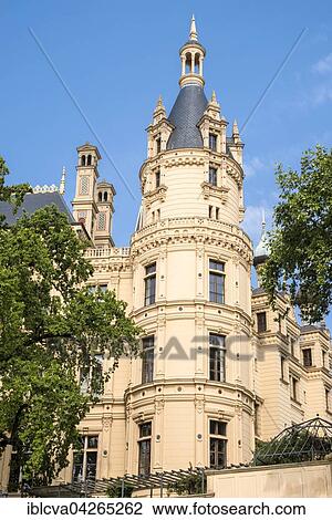 Schwerin Castle, southern tower, Schwerin, Mecklenburg-Western Pomerania, Germany, Europe View Large Photo Image Stock Image - Schwerin Castle, southern tower, Schwerin, Mecklenburg-Western Pomerania, Germany, Europe. Fotosearch