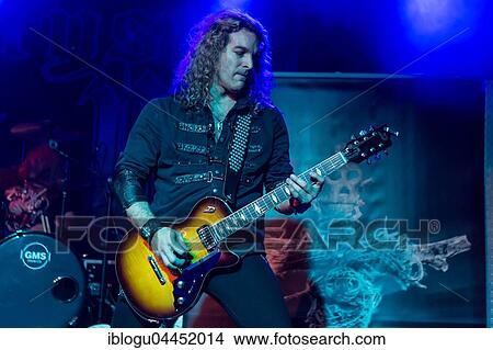 Scott Leach, guitarist from the Swiss hard rock band Crystal Ball live at Schüür Lucerne, Switzerland, Europe View Large Photo Image Picture - Scott Leach, guitarist from the Swiss hard rock band Crystal Ball live at Schüür Lucerne, Switzerland, Europe. Fotosearch