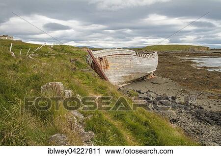 Shipwreck on the beach, Flatley island, Westfjords, Iceland, Europe View Large Photo Image Stock Image - Shipwreck on the beach, Flatley island, Westfjords, Iceland, Europe. Fotosearch