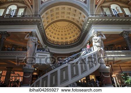 Stock Photo - Shops, shopping center, mall, Caesars Palace Hotel, Las Vegas, Nevada, USA, North America. Fotosearch
