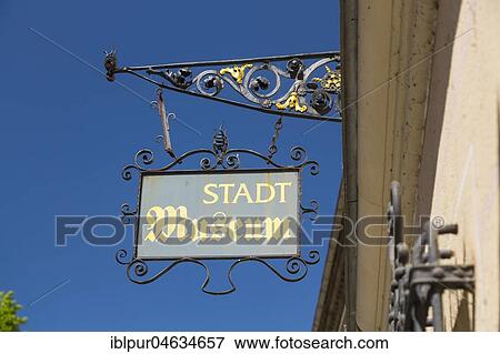 Sign at the municipal museum, Löbau, Saxony, Germany, Europe View Large Photo Image Stock Photo - Sign at the municipal museum, Löbau, Saxony, Germany, Europe. Fotosearch