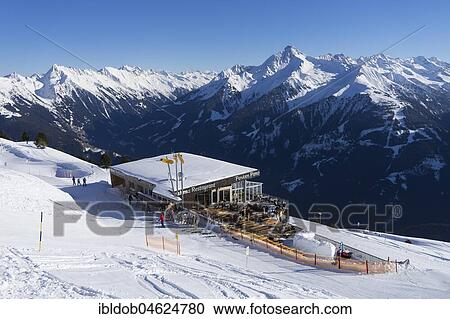 Ski hut Penken Panorahma Restaurant, Penken ski area in winter, Mayrhofen, Zillertal, Tyrol, Austria, Europe View Large Photo Image Stock Image - Ski hut Penken Panorahma Restaurant, Penken ski area in winter, Mayrhofen, Zillertal, Tyrol, Austria, Europe. Fotosearch