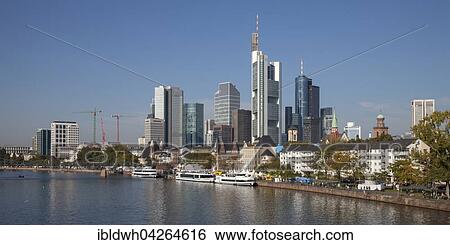 Skyline, Financial District, river Main, Mainkai, Frankfurt am Main, Hesse, Germany, Europe View Large Photo Image Stock Photograph - Skyline, Financial District, river Main, Mainkai, Frankfurt am Main, Hesse, Germany, Europe. Fotosearch