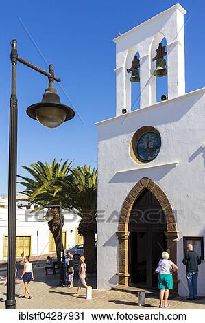 Small church, Puerto del Carmen, Lanzarote, Canary Islands, Spain, Southern Europe, Europe View Large Photo Image Stock Image - Small church, Puerto del Carmen, Lanzarote, Canary Islands, Spain, Southern Europe, Europe. Fotosearch