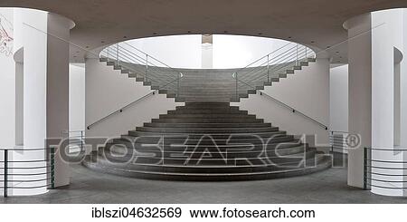 Staircase in the art museum Bonn, architect Axel Schultes, Museum strip, Bonn, North Rhine-Westphalia, Germany, Europe View Large Photo Image Stock Photo - Staircase in the art museum Bonn, architect Axel Schultes, Museum strip, Bonn, North Rhine-Westphalia, Germany, Europe. Fotosearch