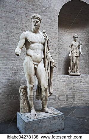Statue of Apollo Barberini and muse, Glyptothek, Munich, Bavaria, Germany, Europe View Large Photo Image Stock Photo - Statue of Apollo Barberini and muse, Glyptothek, Munich, Bavaria, Germany, Europe. Fotosearch