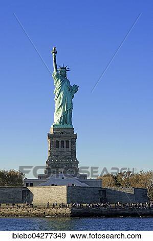 Stock Photo - Statue of Liberty, Liberty Island, Manhattan, New York City, New York, USA, North America. Fotosearch