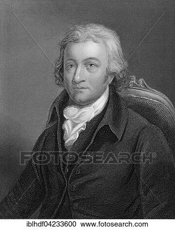 Stock Image - Steel engraving, ca. 1860, Edmund Cartwright, 1743, 1823, English inventor. Fotosearch