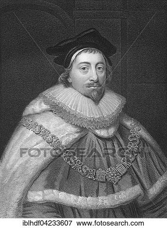 Stock Photo - Steel engraving, ca. 1860, Sir Edward Coke, 1552, 1634, English barrister, judge and politician. Fotosearch