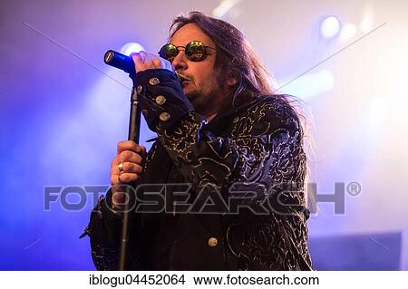 Steven Mageney, singer of the Swiss hard rock band Crystal Ball live at the Schüür Lucerne, Switzerland, Europe View Large Photo Image Picture - Steven Mageney, singer of the Swiss hard rock band Crystal Ball live at the Schüür Lucerne, Switzerland, Europe. Fotosearch