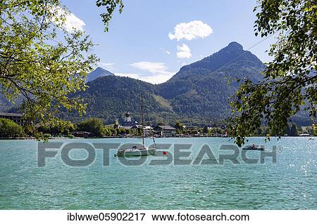 Stock Photo - Strobl am Wolfgangsee, Salzkammergut, Province of Salzburg, Austria, Europe. Fotosearch