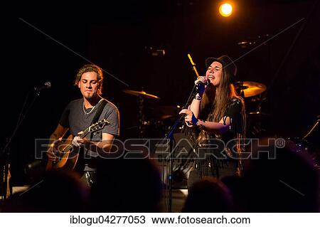 Stock Image - Swiss singer and songwriter Ishantu live at the Schüür Lucerne, Switzerland, Europe. Fotosearch