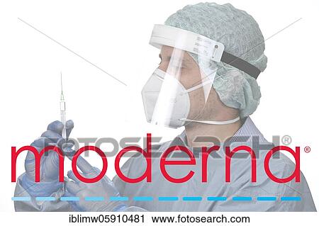 Symbol image Corona vaccine of the company MODERNA, man with syringe, corona crisis, Baden-Württemberg, Germany, Europe View Large Photo Image Stock Image - Symbol image Corona vaccine of the company MODERNA, man with syringe, corona crisis, Baden-Württemberg, Germany, Europe. Fotosearch