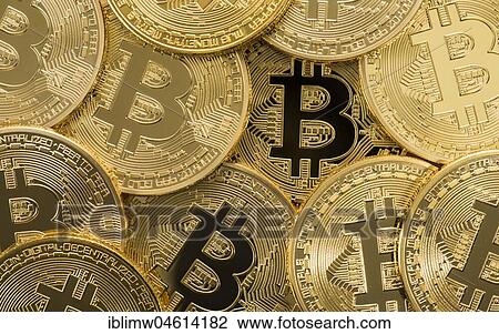 Symbol image digital currency, gold physical coins Bitcoin View Large Photo Image Stock Image - Symbol image digital currency, gold physical coins Bitcoin. Fotosearch