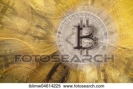 Symbol image turbulence stock market crash digital currency, silver among gold physical coins Bitcoin View Large Photo Image Stock Photography - Symbol image turbulence stock market crash digital currency, silver among gold physical coins Bitcoin. Fotosearch