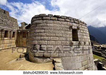 Temple of the Sun, ruins, Inca city of Machu Picchu, UNESCO World Heritage Site, Urubamba, Cusco Province, Peru, South America View Large Photo Image Stock Image - Temple of the Sun, ruins, Inca city of Machu Picchu, UNESCO World Heritage Site, Urubamba, Cusco Province, Peru, South America. Fotosearch