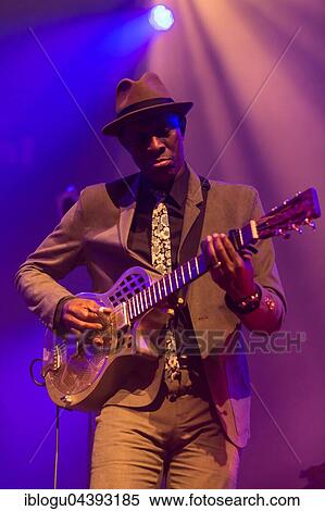 Stock Photography - The American singer and songwriter Keb Mo, live at the Blue Balls Festival Lucerne, Switzerland, Europe. Fotosearch