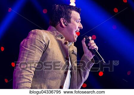 Stock Photography - The Austrian pop singer and accordion player Marc Pircher live at the 16th Schlager Nacht in Lucerne, Switzerland, Europe. Fotosearch