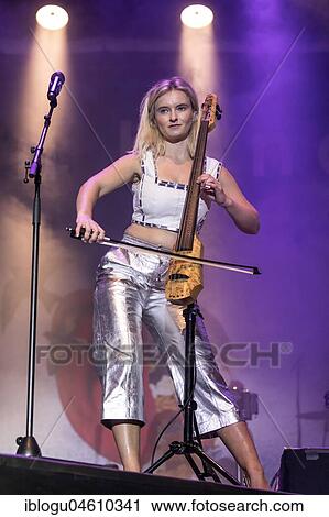 Stock Image - The British electropop band Clean Bandit live at the 26th Heitere Open Air in Zofingen, Aargau, Switzerland, Europe. Fotosearch