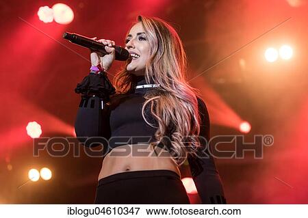 Stock Photo - The British electropop band Clean Bandit live at the 26th Heitere Open Air in Zofingen, Aargau, Switzerland, Europe. Fotosearch