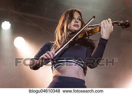 Stock Photo - The British electropop band Clean Bandit live at the 26th Heitere Open Air in Zofingen, Aargau, Switzerland, Europe. Fotosearch