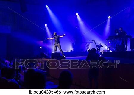 Stock Photography - The British singer Seal live in the sold-out concert hall of the KKL at the Blue Balls Festival Lucerne, Switzerland, Europe. Fotosearch