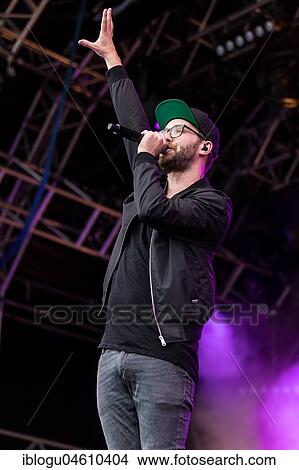 Picture - The German singer and songwriter Mark Forster live at the 27th Heitere Open Air in Zofingen, Aargau, Switzerland, Europe. Fotosearch