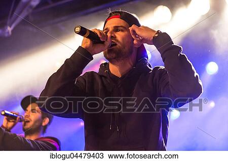 Stock Image - The Lucerne rapper Melo live at Schüür Luzern, Switzerland, Europe. Fotosearch