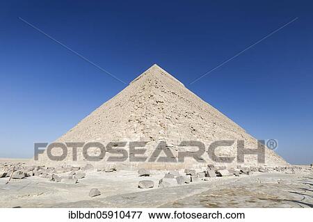The pyramid of Khafre, Giza, Egypt, Africa View Large Photo Image Stock Photo - The pyramid of Khafre, Giza, Egypt, Africa. Fotosearch
