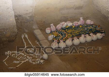 The royal tombs of the Lord of Sipán, Moche culture, Huaca Rajada, near Chiclayo, Lambayeque region, Peru, South America View Large Photo Image Stock Photography - The royal tombs of the Lord of Sipán, Moche culture, Huaca Rajada, near Chiclayo, Lambayeque region, Peru, South America. Fotosearch