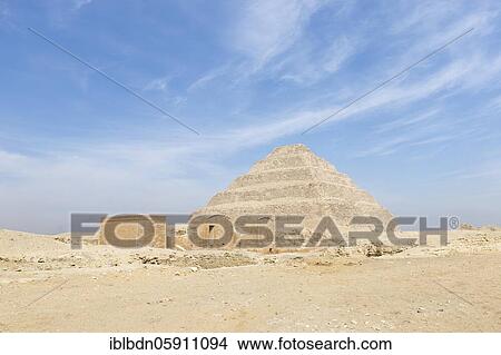 The stepped pyramid of Djoser, Saqqara, Egypt, Africa View Large Photo Image Picture - The stepped pyramid of Djoser, Saqqara, Egypt, Africa. Fotosearch