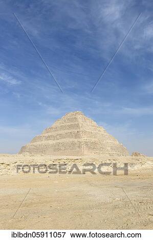 The stepped pyramid of Djoser, Saqqara, Egypt, Africa View Large Photo Image Stock Photo - The stepped pyramid of Djoser, Saqqara, Egypt, Africa. Fotosearch