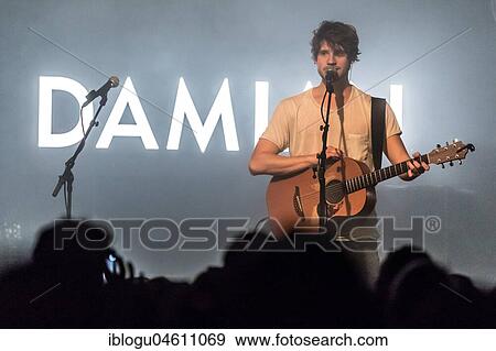 Stock Photo - The Swiss musician Damian Lynn live at the Schüür Lucerne, Switzerland, Europe. Fotosearch