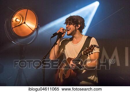 Stock Photography - The Swiss musician Damian Lynn live at the Schüür Lucerne, Switzerland, Europe. Fotosearch