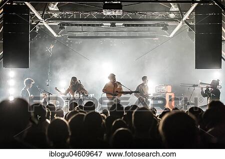 Stock Photo - The Swiss musician Julian Pollina alias Faber live at Schüür Lucerne, Switzerland, Europe. Fotosearch