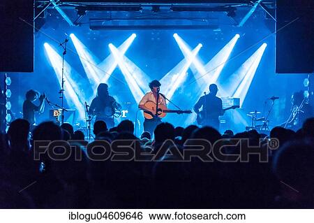 Stock Photograph - The Swiss musician Julian Pollina alias Faber live at Schüür Lucerne, Switzerland, Europe. Fotosearch
