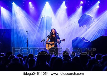 Picture - The Swiss musician Veronica Fusaro live at Schüür Lucerne, Switzerland, Europe. Fotosearch