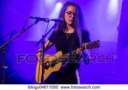 Stock Image - The Swiss musician Veronica Fusaro live at Schüür Lucerne, Switzerland, Europe. Fotosearch