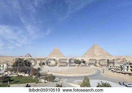 The three main pyramids and the Sphinx, Giza, Egypt, Africa View Large Photo Image Stock Photo - The three main pyramids and the Sphinx, Giza, Egypt, Africa. Fotosearch
