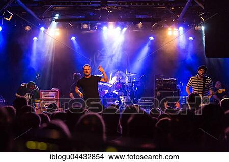 Picture - The US-American hard rock band Ugly Kid Joe live in the Schüür Lucerne, Switzerland vocals, Whitfield Crane guitar, Klaus Eichstadt drumset, Shannon Larkin guitar, Dave Fortman electric bass, Cordell Crockett. Fotosearch