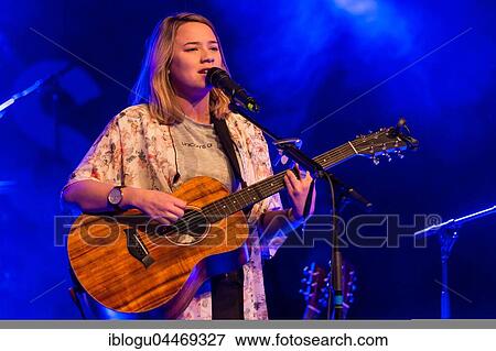 Stock Photo - The young Swiss musician Benjamat Hess aka Bennie live at Schüür Luzern, Switzerland, Europe. Fotosearch