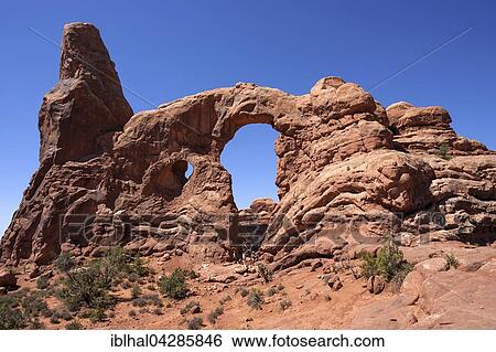 Turret Arch, The Windows Selection, Arches National Park, Utah, USA, North America View Large Photo Image Stock Photograph - Turret Arch, The Windows Selection, Arches National Park, Utah, USA, North America. Fotosearch