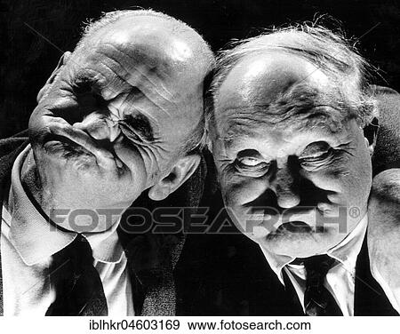 Two old men cutting grimaces, portraits, England, Great Britain View Large Photo Image Stock Photo - Two old men cutting grimaces, portraits, England, Great Britain. Fotosearch