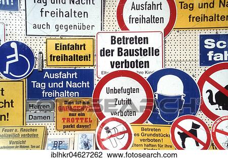 Various traffic signs, Berlin, Germany, Europe View Large Photo Image Stock Image - Various traffic signs, Berlin, Germany, Europe. Fotosearch