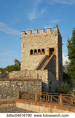Stock Image - Venetian castle, ruined city, National Park Butrint, Saranda, Albania, Europe. Fotosearch